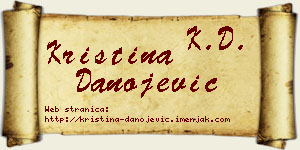 Kristina Danojević vizit kartica